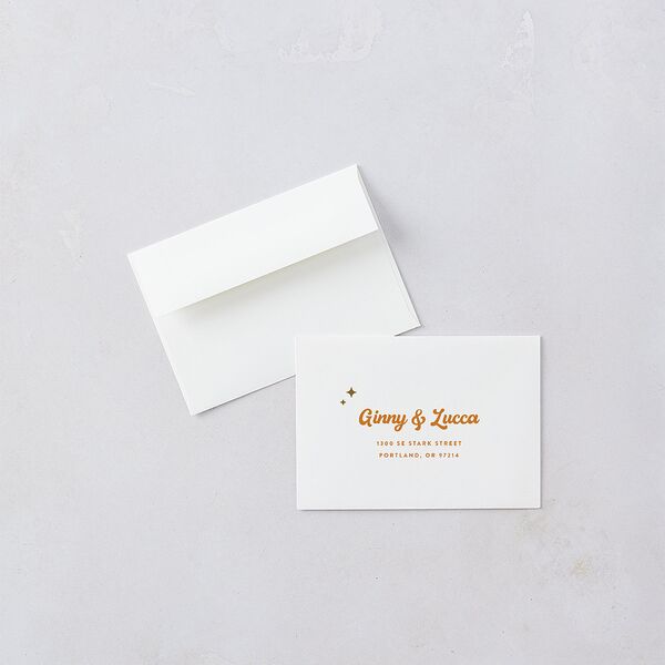 Disco Love Wedding Response Cards Umber Signature Standard