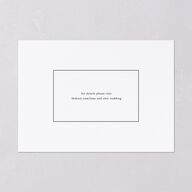 Natural Palette Save The Date Cards Pure White Signature smooth Blank No Standard