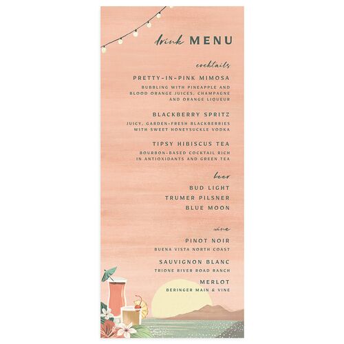 Vintage Hawaiian Island Menus Eucalyptus Signature