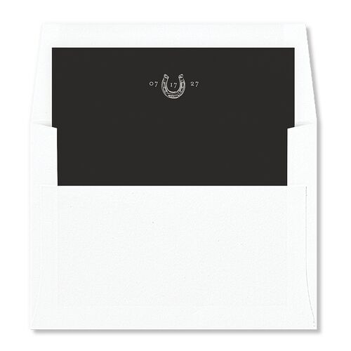 Western Wild Horses Envelope Liners Licorice Standard