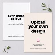 Upload Your Own Design Portrait Photo Bridal Shower Invitations Pure White Signature Blank Standard