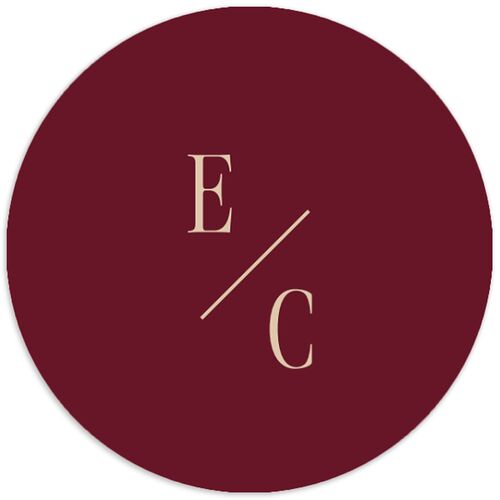 Whimsical Hand Drawn Bow Wedding Stickers Burgundy Circle