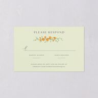 Scenic San Francisco All-in-One Wedding Invitations Daffodil Signature Light Both Recipient and Return Addresses No