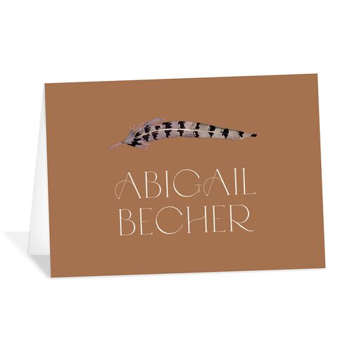 Eclectic Adornment Place Cards Camel Signature