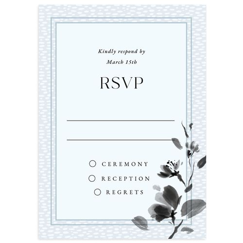 Eternal Ink Wedding Response Cards Cornflower Signature Standard