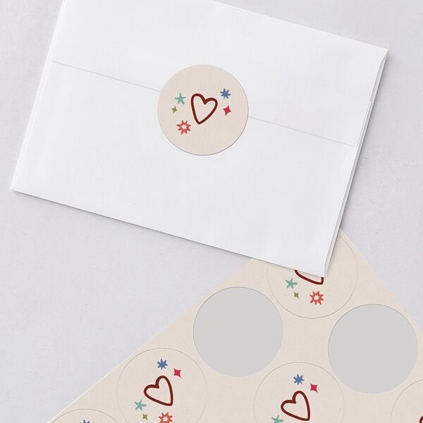 What a Year Whimsical Calendar Photos Holiday Stickers Maroon Circle