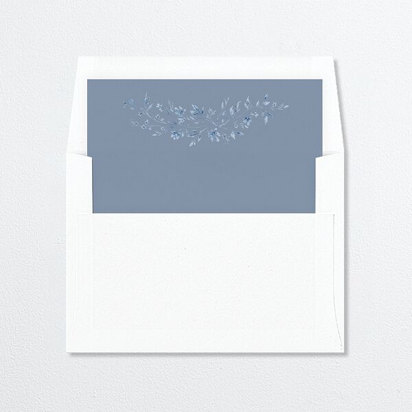 Timeless Floral Envelope Liners Dusty Blue Standard