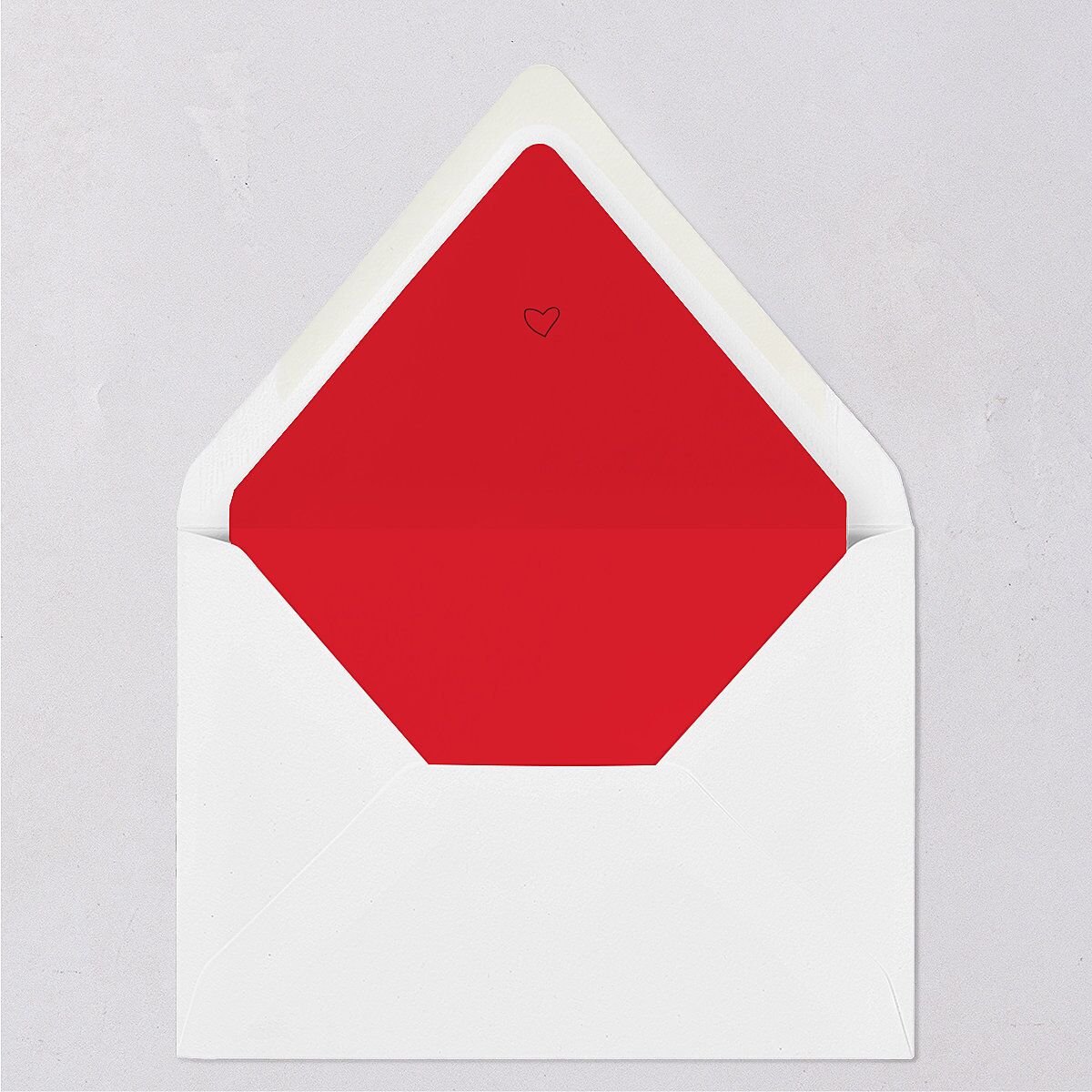Our Greatest Gift Wavy Bow Frame Euro Envelope Liners Jewel Red Luxe