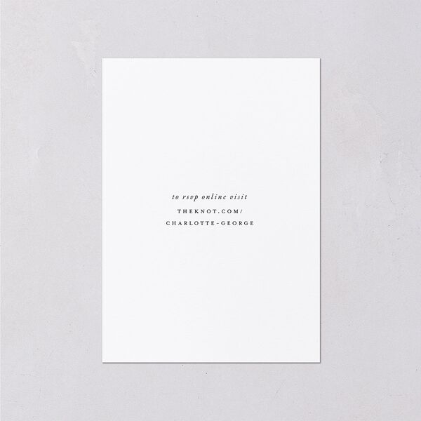 Rose Garden Crest Wedding Response Cards by Bridgerton Gold Pure White Signature Standard
