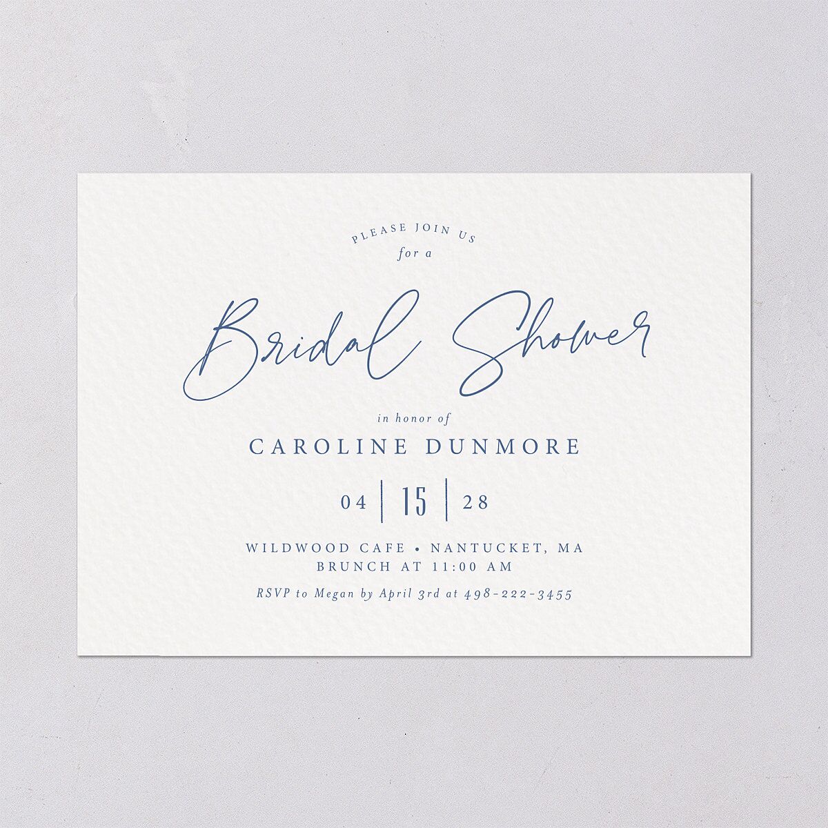 Coastal Love Bridal Shower Invitations — view 2