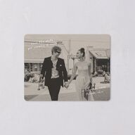 Handwritten Photo Faux Postcard Save The Date Magnets Sand Magnet Paper