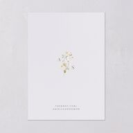Wildflower Photo Save the Date Cards Lilac Signature smooth Blank No Standard