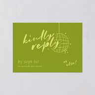 Til Death Do We Disco Wedding Response Cards Pear Signature Standard