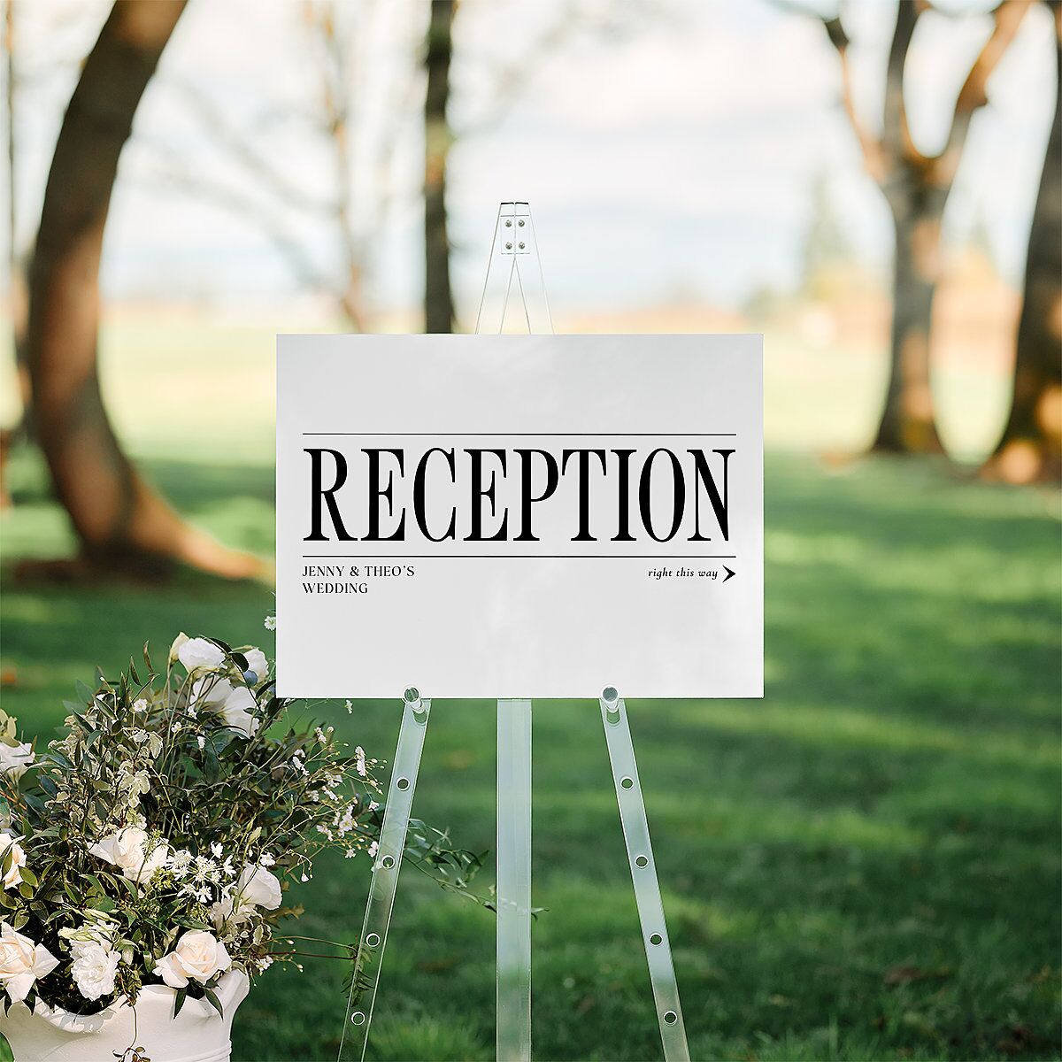 Magazine Cover Standard Direction Sign Medium Licorice Standard Indoor Foam Core M Direction