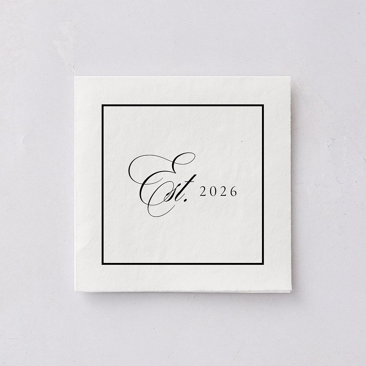 Lasting Frame Cocktail Napkins Pure White Napkin Uncoined