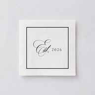Lasting Frame Cocktail Napkins Pure White Napkin Uncoined