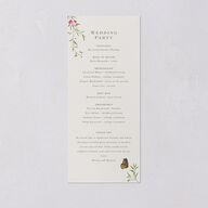 Rustic Butterflies Wedding Programs Scottish Green Signature