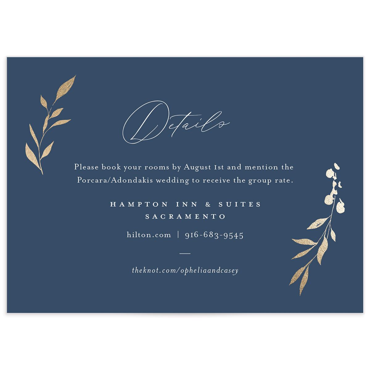 Stefana Crowns Wedding Enclosure Cards
