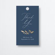 Stefana Crowns Favor Gift Tags Gold Moody Blue Signature