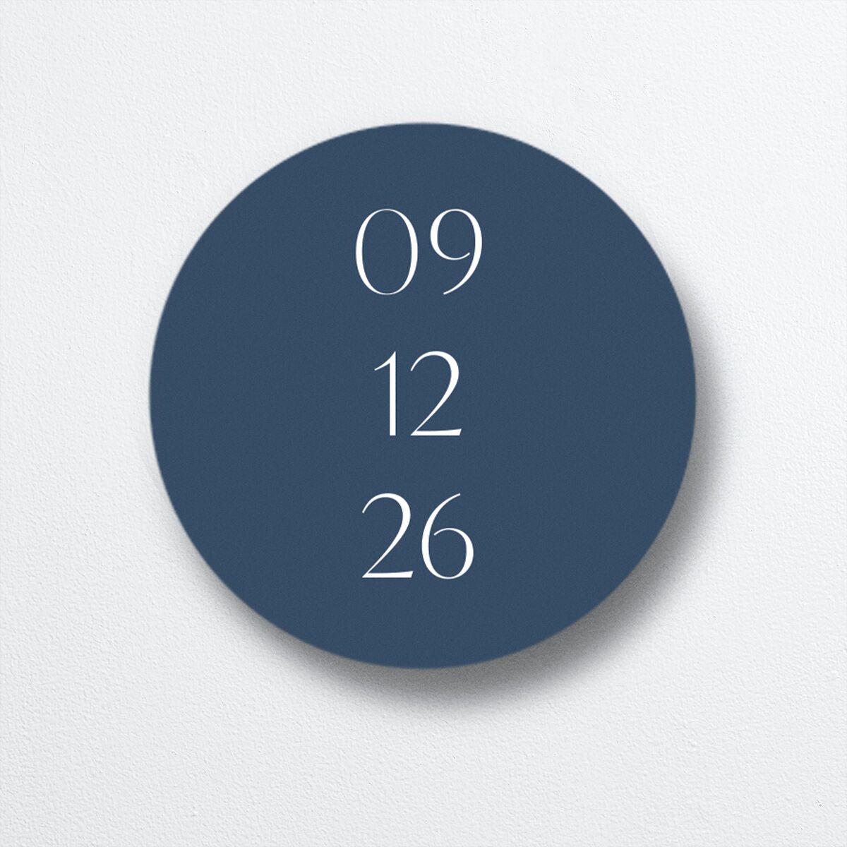 Stefana Crowns Wedding Stickers front in blue