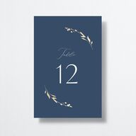 Stefana Crowns Table Numbers Gold Moody Blue Signature