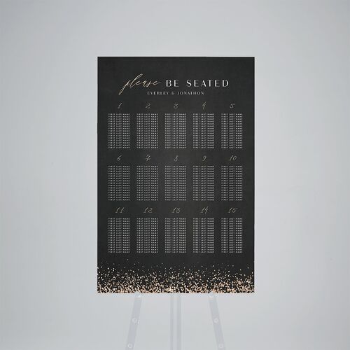 Sparkling Romance Standard Seating Chart Large Licorice Standard Indoor Foam Core L Seating