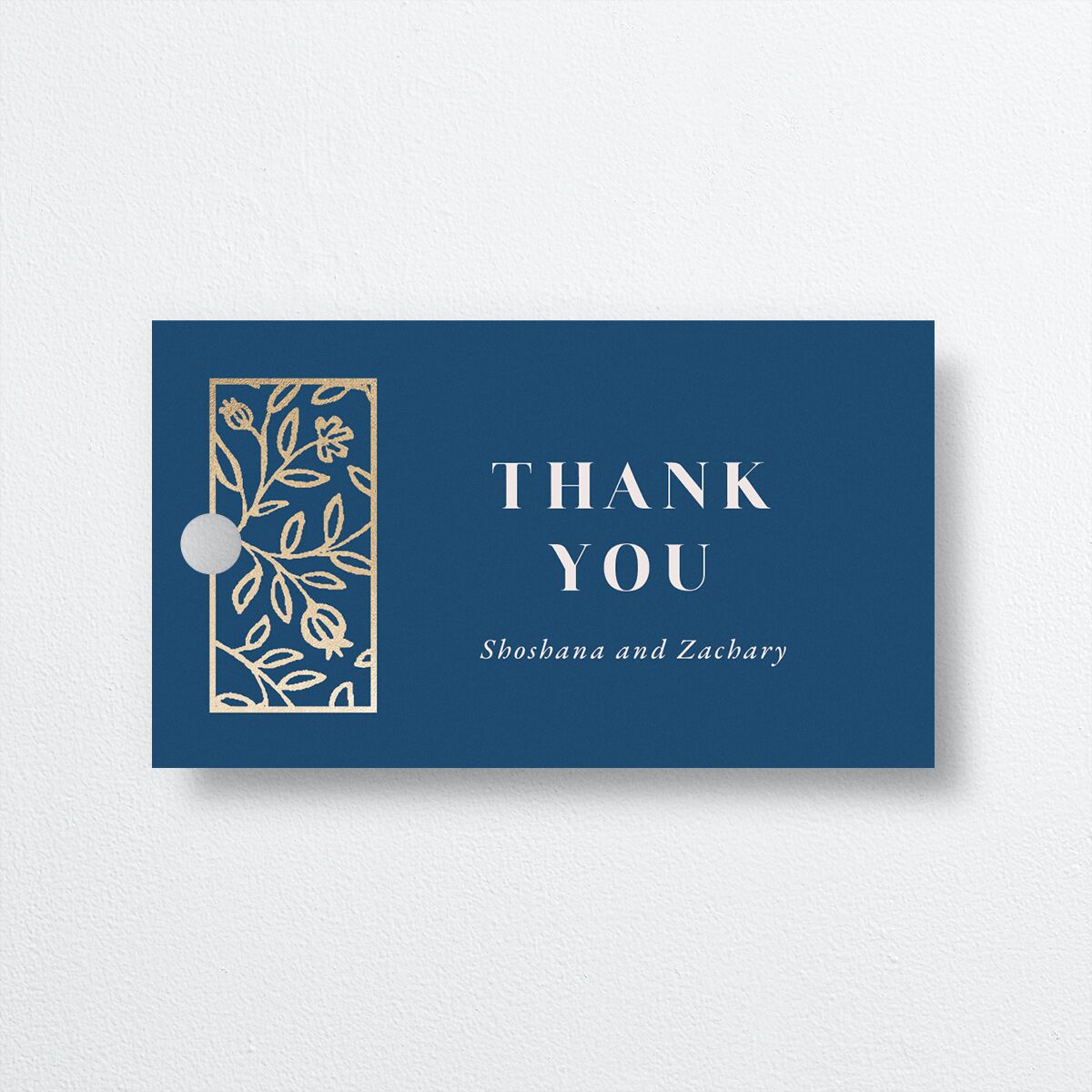 Jewish Chuppah Favor Gift Tags Gold Maritime Signature