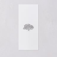 Southern Oak Tree Foil Menus Gold Pure White Signature