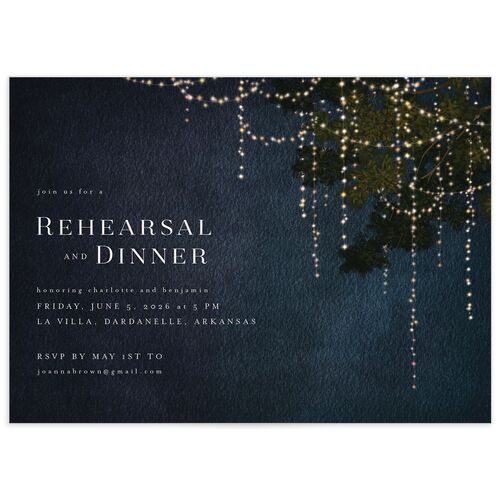 Enchanted Evening Rehearsal Dinner Invitations - 
