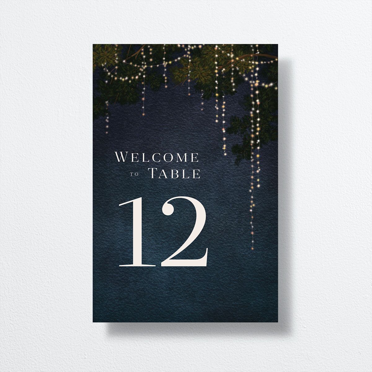 Enchanted Evening Table Numbers Dark Navy Signature