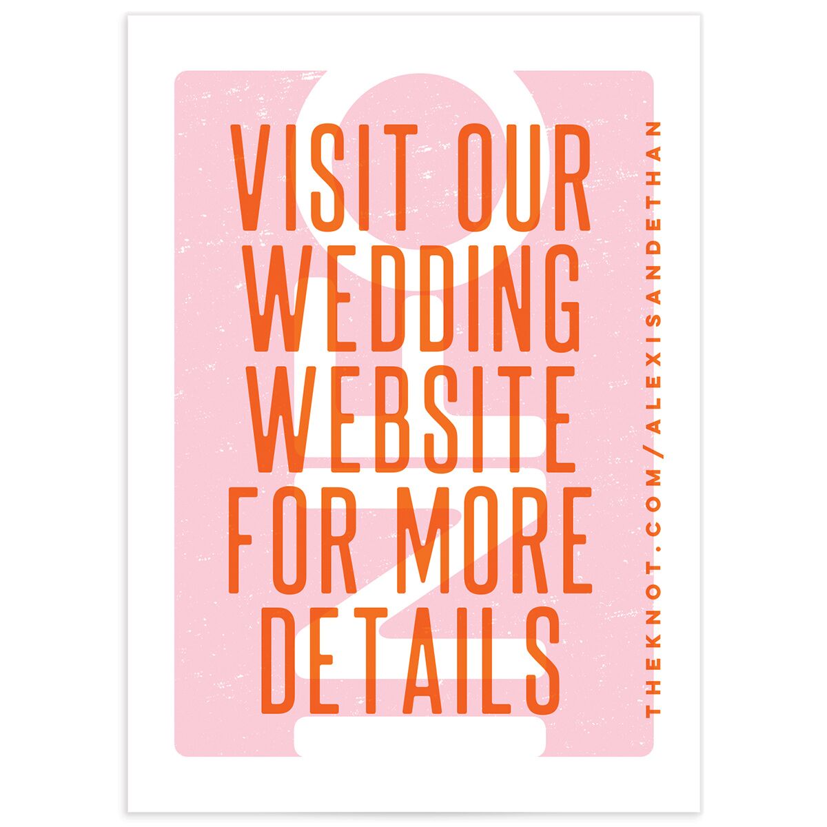 Screen Print Wedding Enclosure Cards