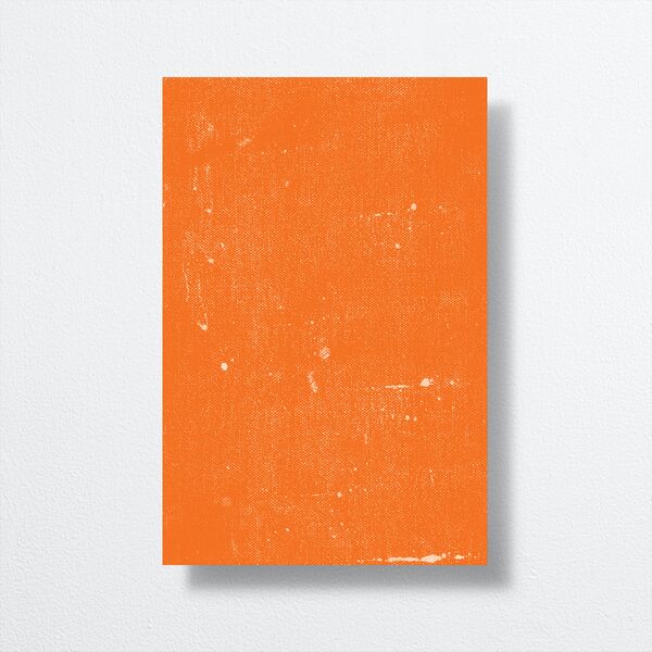 Screen Print Table Numbers Tangerine Signature
