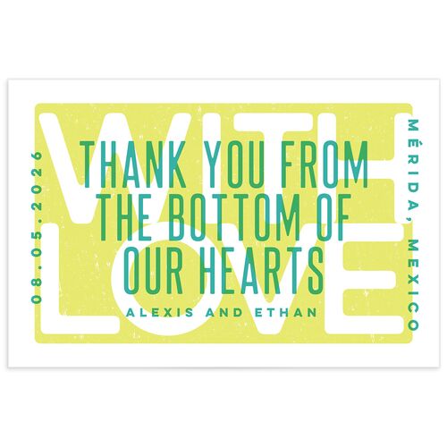 Screen Print Thank You Postcards Sky