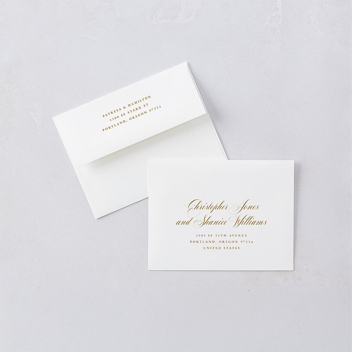 Opulent Garden Save the Date Petite Cards Scottish Green Signature smooth Blank No Standard