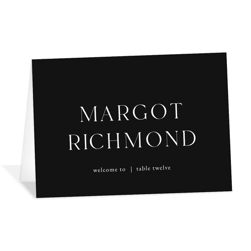 Manhattan Place Cards Charcoal Signature