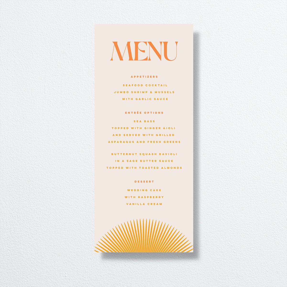Retro Sunburst Menus front