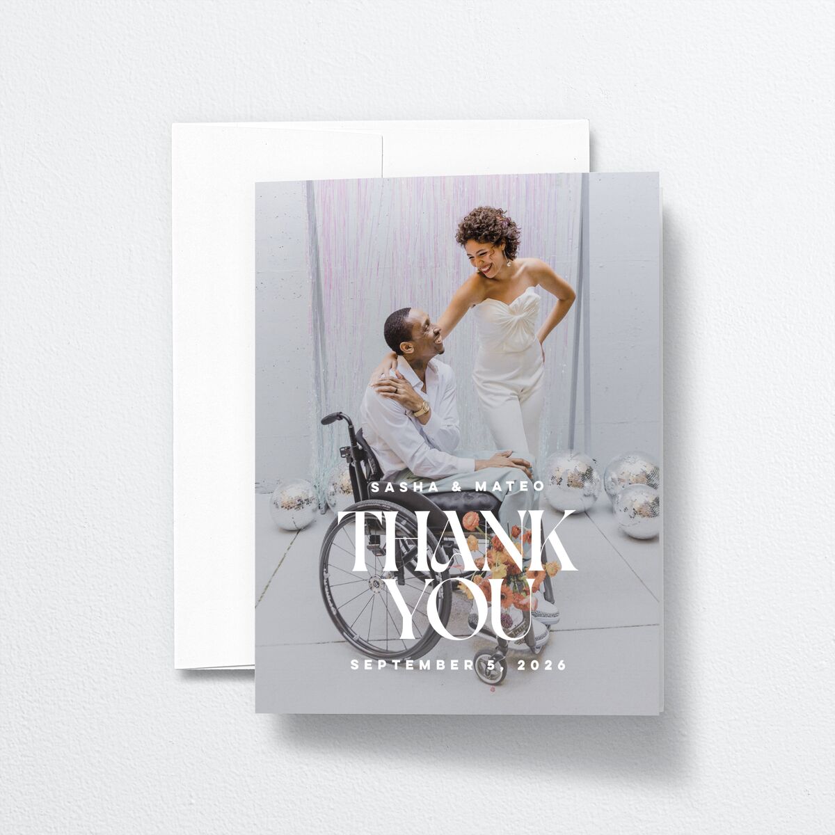 Retro Sunburst Thank You Cards Pumpkin