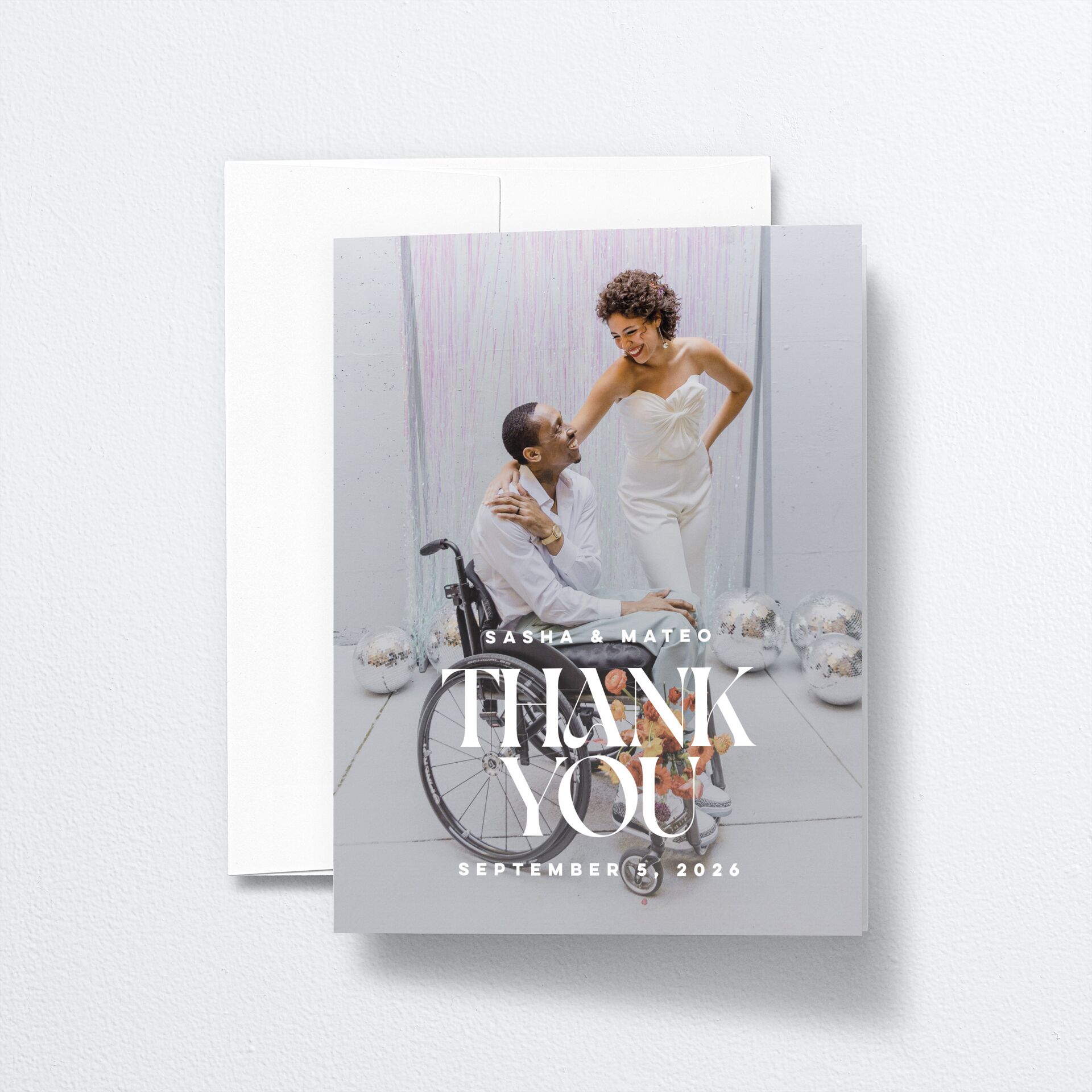 Retro Sunburst Thank You Cards — view 1