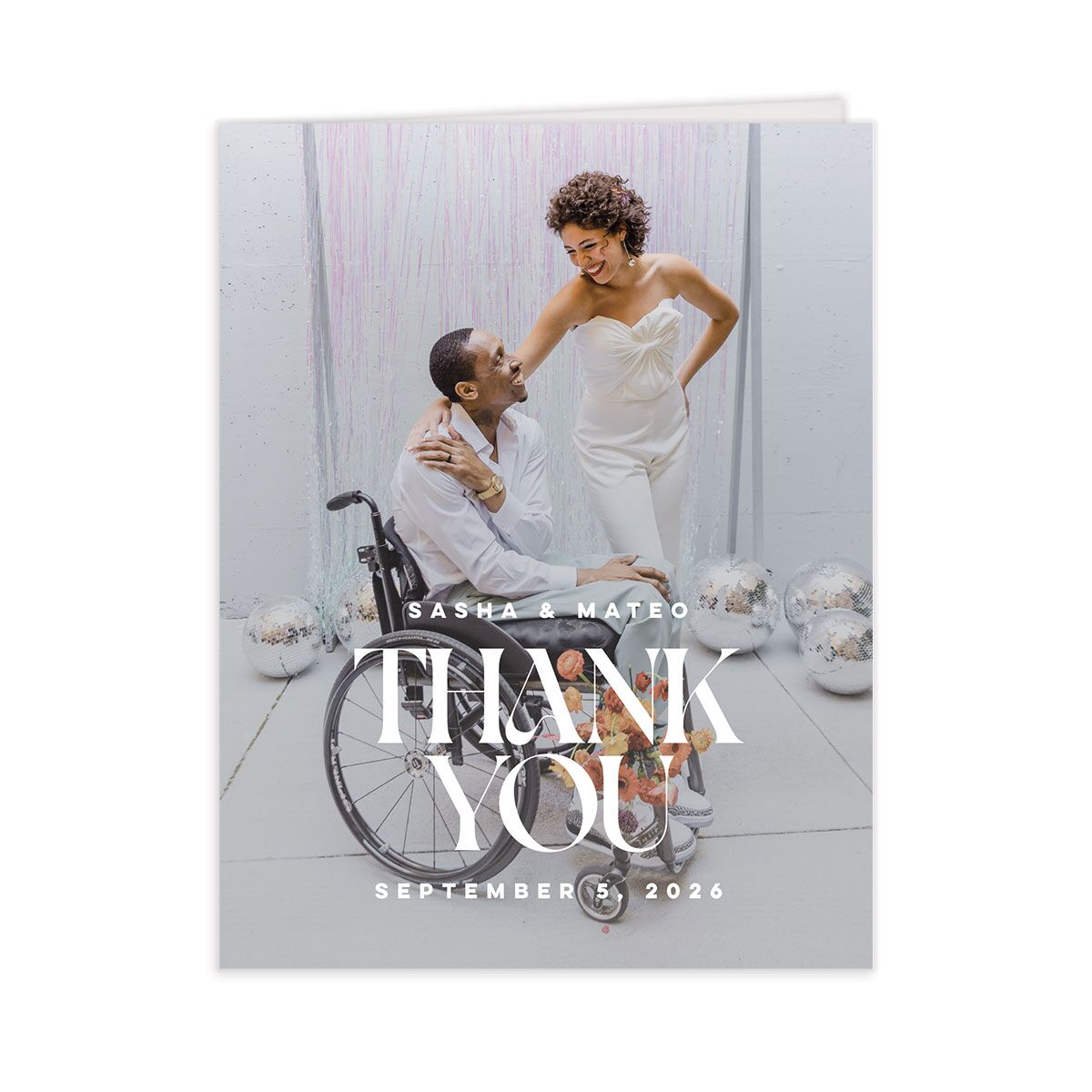 Retro Sunburst Thank You Cards