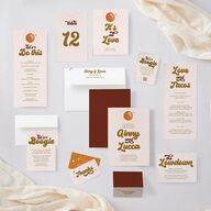 Disco Love Place Cards Umber Signature