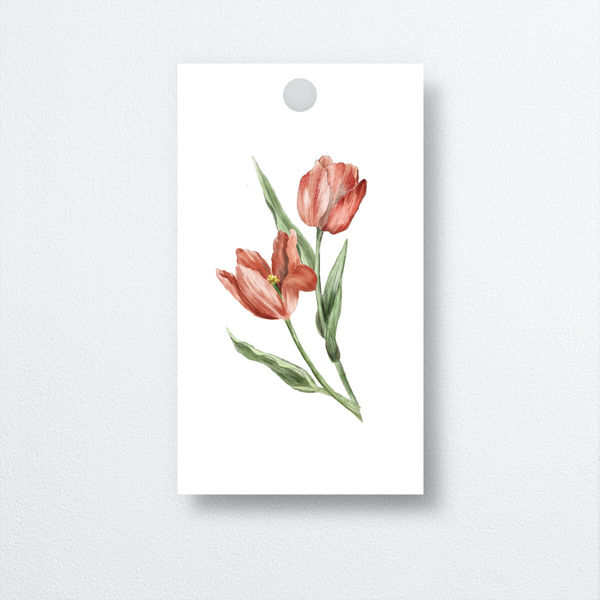 Tulip Corners Favor Gift Tags back