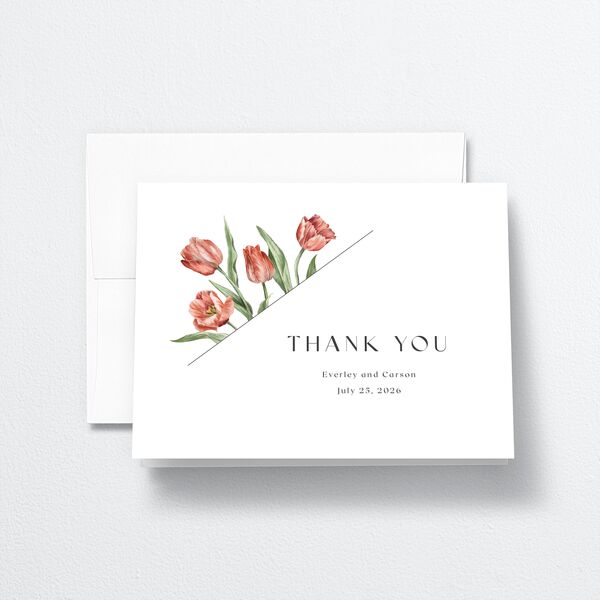 Tulip Corners Thank You Cards Copper