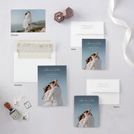 Glamorous Regency Garden Save the Date Petite Cards by Bridgerton Sage Signature smooth Blank No Standard