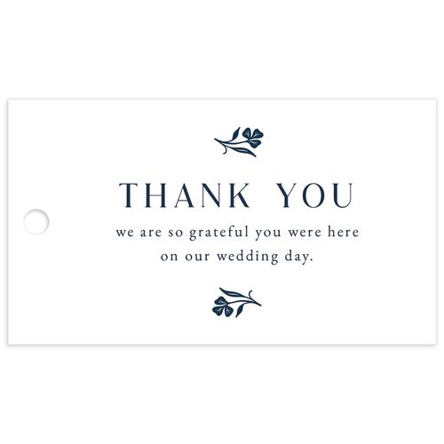 Celtic Knot Favor Gift Tags Navy Pearlescent