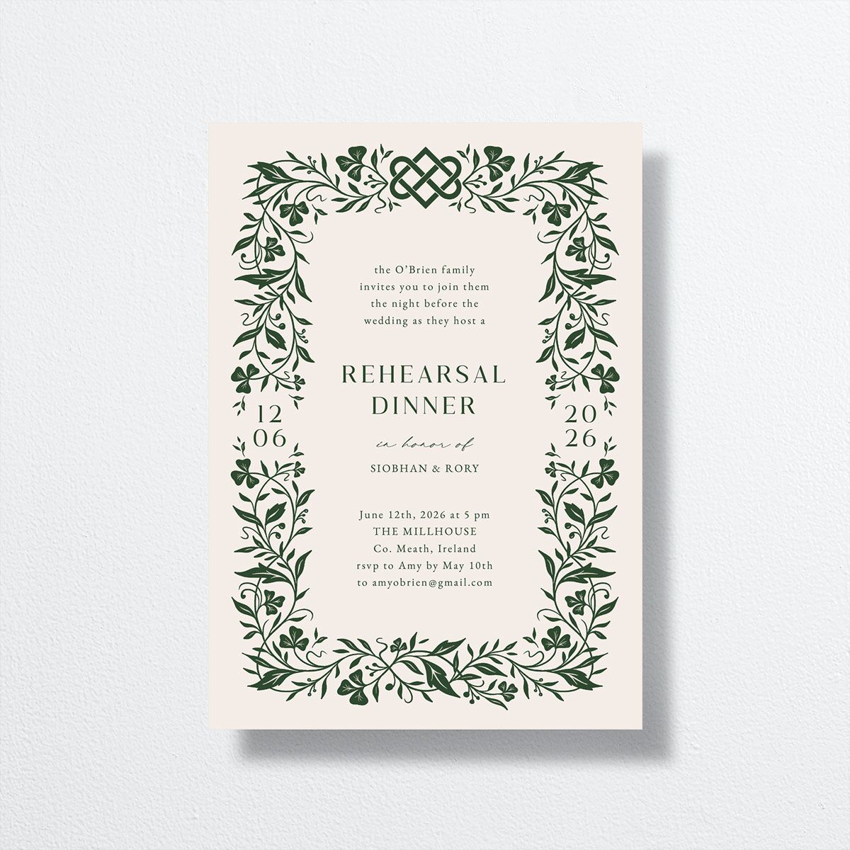 Celtic wedding shop invitations