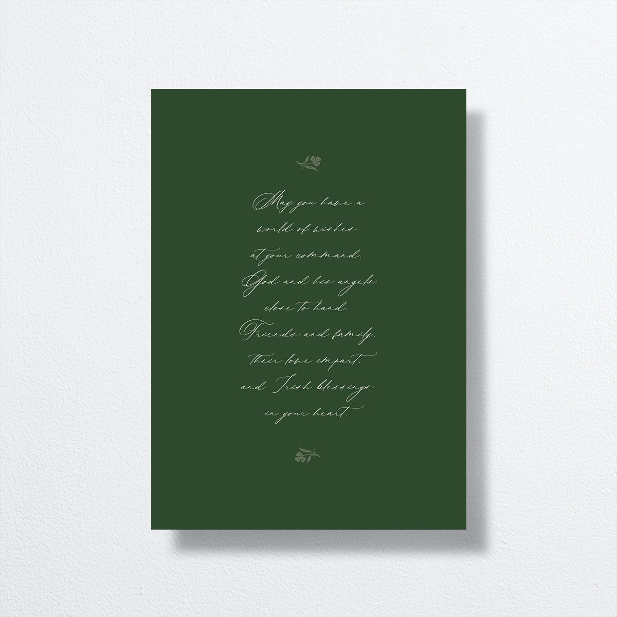 Celtic Knot Wedding Invitations back in green