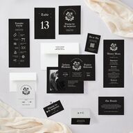 Moody Gothic Rose Wedding Programs Midnight Signature
