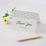 Vintage Mountain Thank You Cards Dusty Blue