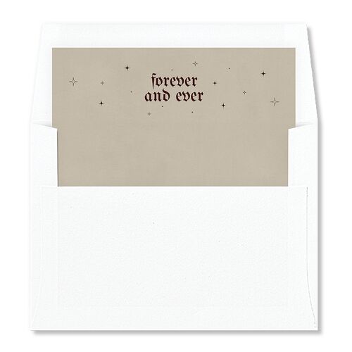Moody Gothic Rose Envelope Liners Burgundy Standard
