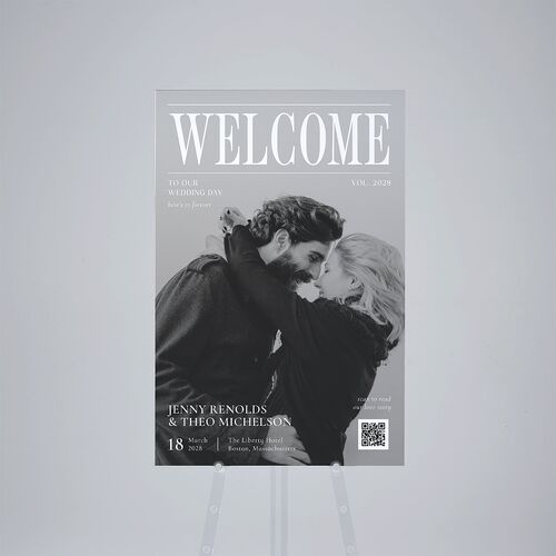 Magazine Cover Standard Welcome Sign Large Licorice Standard Outdoor Corrugated L Welcome